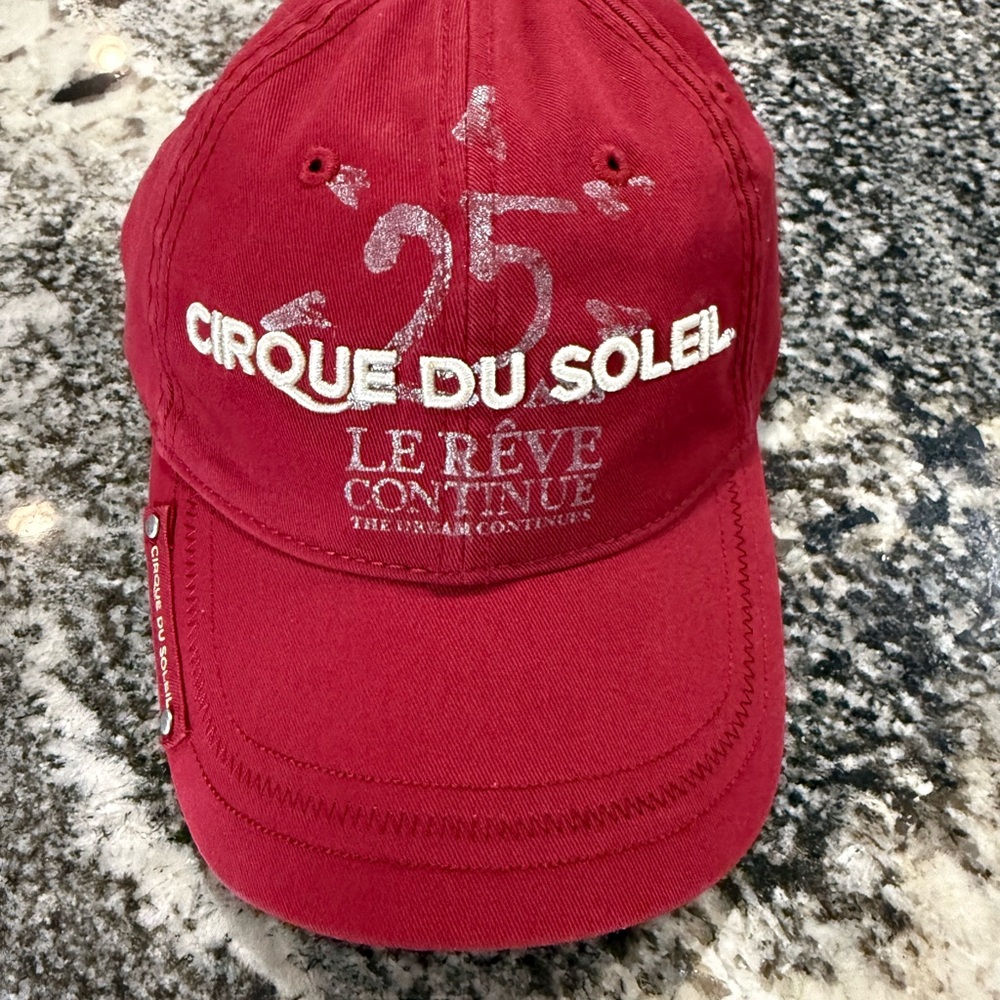 Cirque du Soleil Red Embroidered Baseball Cap
